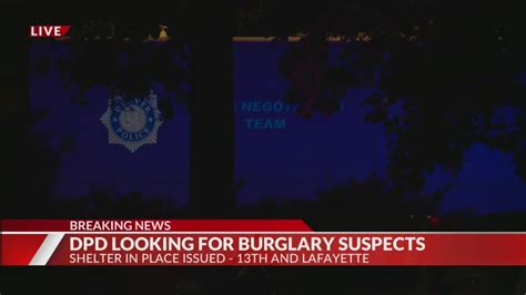 Shelter-in-place issued while police contact burglary suspects