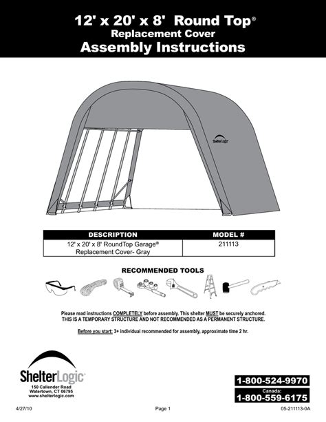 Product Description. Use the ShelterLogic Pull-Eaze Roll-Up Door Kit to easily gain access to your ShelterLogic shelter. This kit fits all double-zippered door fabric garages, sheds and shelters to quickly open doors through a simple pulley system. Easy to install and easy to use. For use with shelters up to 14 ft. wide.. 