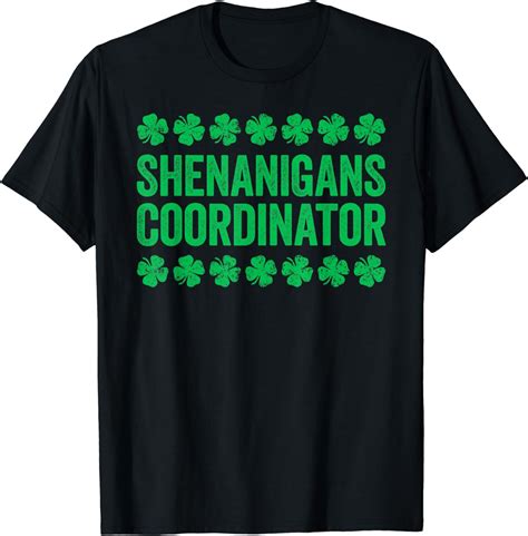 Jan 2, 2024 · Shenanigans Coordinator Shirt, St Patrick's Day Shirt, Shamrock Shirt, St Patrick's Day Gift, Patrick's Day Shirt, Teacher Shirt, T-Shirt a d vertisement by Tees4AllCo Ad vertisement from shop Tees4AllCo Tees4AllCo From shop Tees4AllCo 