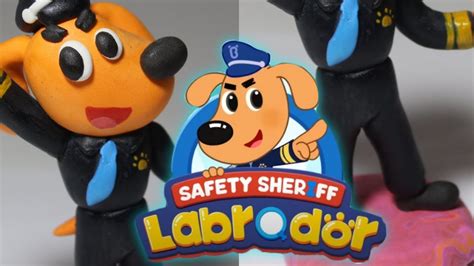 Sheriff Labrador Plush Toy | 9inch /11inch Cartoon Dog Stuffed Plushie | Soft Animal Plush Toys for Kids | Cute Sheriff Labrador Figure Doll for Children's Day, Birthday Gift : …