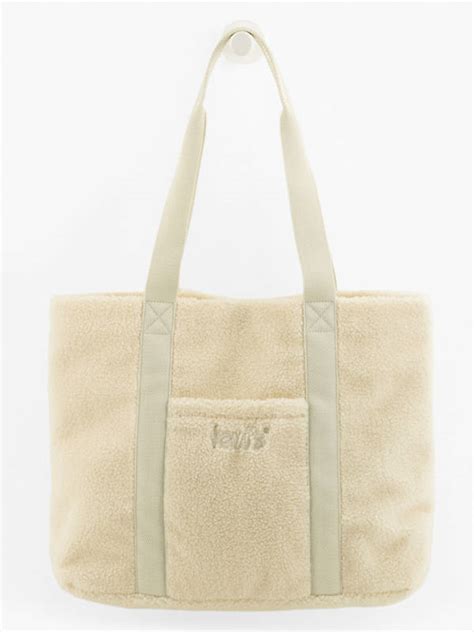 Sherpa Tote Bag - White Levi