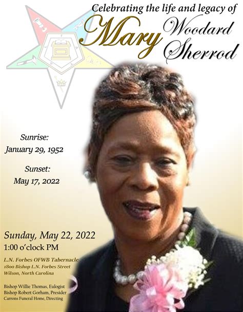 Sherrod funeral home obituaries. .  ...