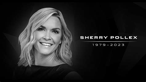 Sherry pollex passed away. Sherry Pollex, a cancer advocate and philanthropist revered in the NASCAR community, died at age 44, Her family announced that Pollex passed away Sunday, nine years after her initial ovarian ... 