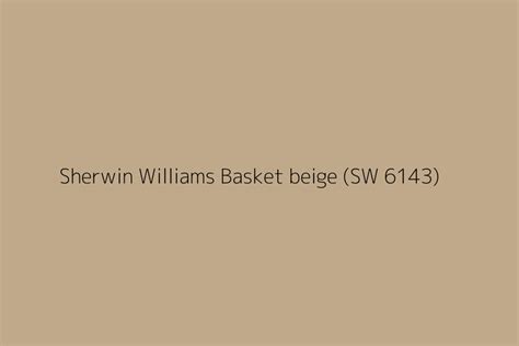 Sherwin Williams Basket Beige (SW 6143) Paint Color