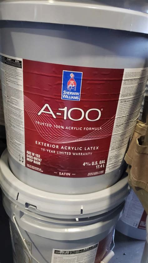 Sherwin williams a100 5 gallon price. 5 Gallon. Tooltip, select to read tip. Sheen: Flat Base: Change Base Tooltip, select ... Loading price... Learn More. Compare Compare {{ ctrl.avgRatingForScrReaders }} Star rating out of 5. ... Book a 30-minute session with a Sherwin-Williams Color Consultant. Book Now. Paint Color Samples. 