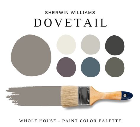 Sherwin williams dovetail coordinating colors. Paint similar to Dovetail (SW 7018) (Paint - Sherwin Williams) Here are the best recommended paint colors similar to Dovetail (SW 7018) (Paint - Sherwin Williams). Delta E (ΔE) is the measure of the difference between two colors. Delta E is measured on a scale from 0 to 100, where 0 means exact match, and 100 is the highest difference. 