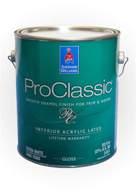 Sherwin williams pro classic. Hi- I started my practice board today using Sherwin Williams pro classic in the satin sheen to see if I will like the color on my kitchen cabinets. I painted a foam core poster board, the first coat only. I used a foam roller with the rounded end as recommended by my paint store. This first coat lo... 