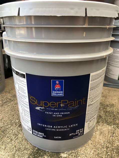 SUPERPAINT Exterior Latex Satin Paint {{ ctrl.bvAvgRatingForScrReaders }} Star rating out of 5 {{ ctrl.reviewStats.TotalReviewCount }} Reviews Not Yet Rated. 