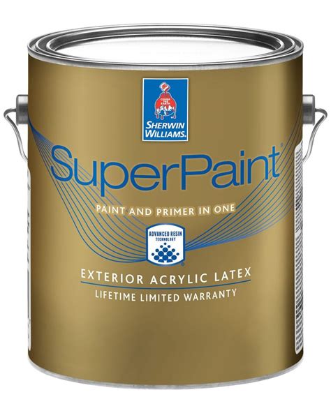 Sherwin williams super paint exterior. External 5-gallon paint is typically either latex or oil based. Latex 5-gallon paint is designed for a variety of home exteriors, including aluminum, wood, composite, stucco, brick and more. Oil 5-gallon paint, which dries to a hard, smooth finish after curing, is ideal for areas like porch floors, steps, metal handrails and doors. 