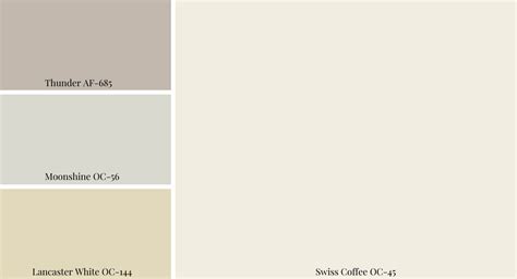 Sherwin williams swiss coffee paint color. There are four popular shades in the SOFT white world – Sherwin Williams Pure White, Sherwin Williams Alabaster, Benjamin Moore White Dove, and Benjamin Moore Swiss Coffee. All have their place (just so you know, Swiss Coffee isn’t popular in MY world – it doesn’t even make my TOP 10, but it is in others). 