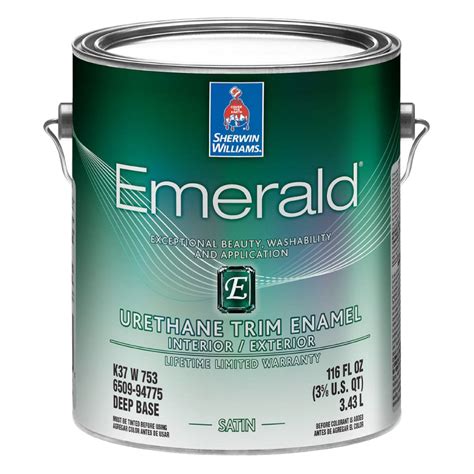 Sherwin-williams emerald urethane data sheet. Emerald® Urethane Trim Enamel Semi-Gloss, Ultra White MANUFACTURER'S NAME THE SHERWIN-WILLIAMS COMPANY 101 W. Prospect Avenue Cleveland, OH 44115 This document includes all data required by 40 CFR 63.801(a) for a Certified Product Data Sheet under criteria specified in 40 CFR 63.805(a). 