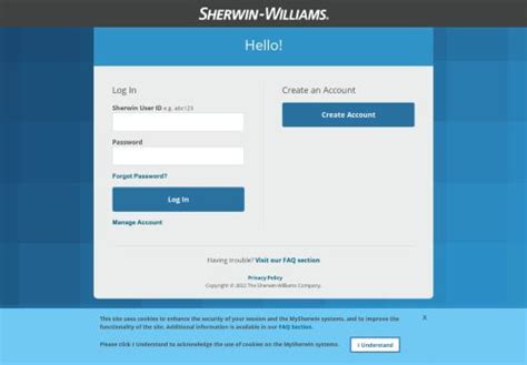 Sherwin-williams source employee login. Username = Personal Sherwin email address. Password = mySherwin password. If you have forgotten your password, see the Reset DWID Password Procedure . For account activation or application issues call 1-216-566-2740 or send an email to sherlink@sherwin.com and a SherLink Representative will assist you. www.sherwin-williams.com. 