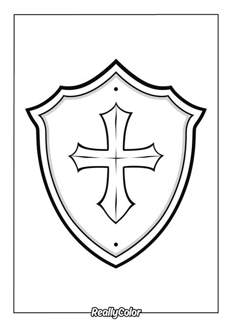 Shield Coloring Page