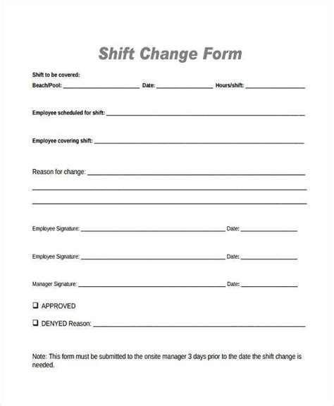 Shift Change