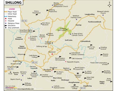 Shillong City Shillong City map - onefivenine.com