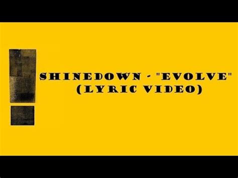 Shinedown - Evolve - lyrics