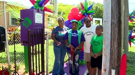 Shining bright: Local Girl Scout, 11, builds outdoor library in Liberty City