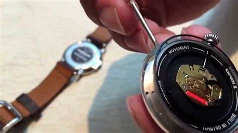 Shinola watch strap replacement.  Battery replacement and factory sealing for w...