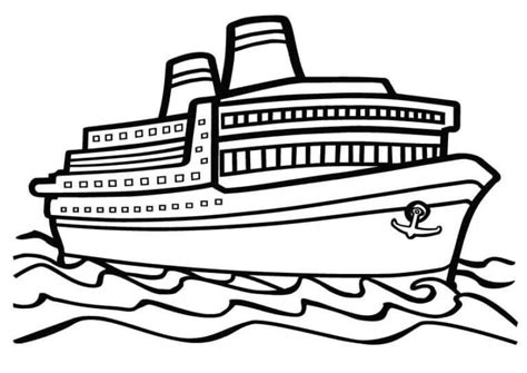 Ship Coloring Page