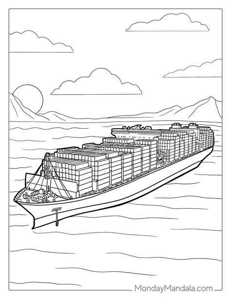 Ship Coloring Shee