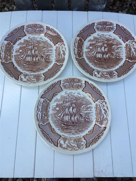 Ship Plates - 13 For Sale on 1stDibs