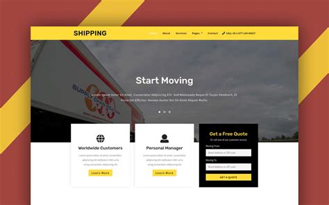 Shipping Transportation Category Bootstrap Responsive Web Template