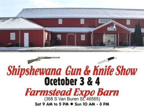Shipshewana gun show. White’s Farm Flea Market. 6028 Holland Rd. Brookville, IN 47012. (765) 647-5360. Vintage Flea Market. Every: Wednesday dawn-noon. May-October Tuesday 5pm-Til. Visit Their Website for More Information. Directory of antique fairs, shows, and vintage flea markets in Indiana, including: an interactive map, addresses, dates, and contact information. 