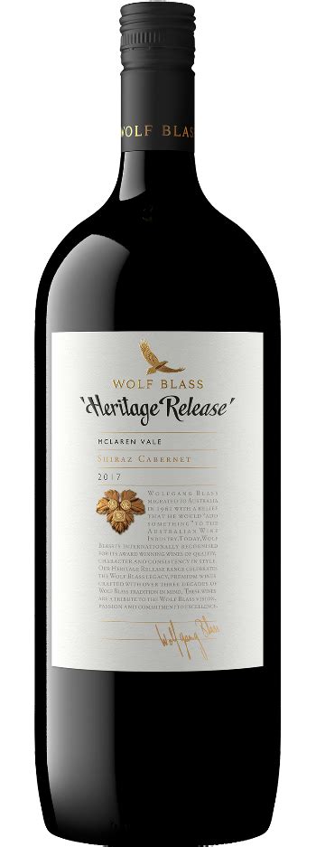 Shiraz Heritage Release 2024 Wolf Blass - Tastingbook