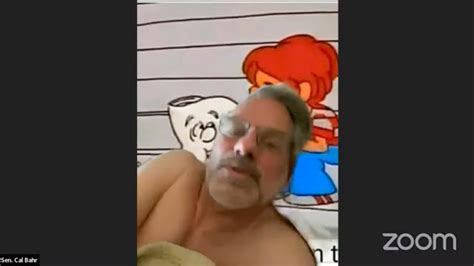 Shirtless state senator votes from bed during Zoom meeting