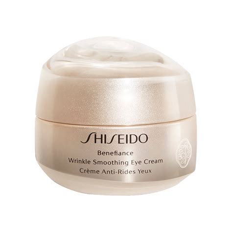Shiseido benefiance eye cream. A powerful, protective day cream for mature skin experiencing visible signs of aging such as discoloration and loss of resilience. Helps restore the appearance of firmer skin, reduces the appearance of wrinkles and promotes a look of youthful vitality. Absorbs quickly with long-lasting hydration benefits. 