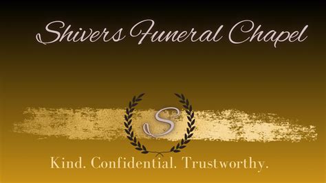 Shivers funeral chapel obituaries.  A Celebration of Life Service will be held 12pm ...