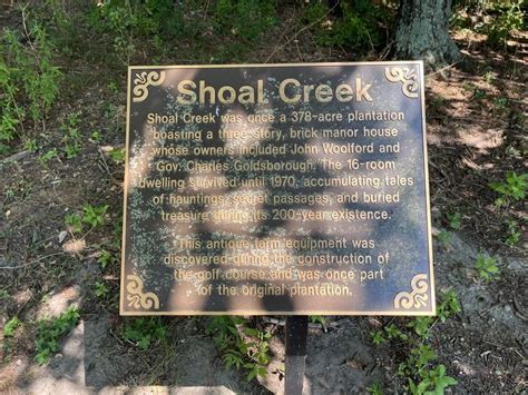 Shoal Creek Historical Marker