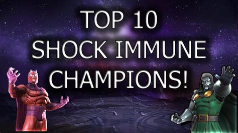 Shock immune mcoc. Colossus is Immune to all Bleed, Incinerate, Coldsnap & Frostbite effects. Additionally, if he’s not fighting a Tech Champion, he’s also Immune to Armor Break and Armor Shattered Debuffs. At the start of the Fight, Colossus gains a number of indefinite Armor Up Buffs equal to 2 plus the number of X-Men Champions on his team, including himself. 