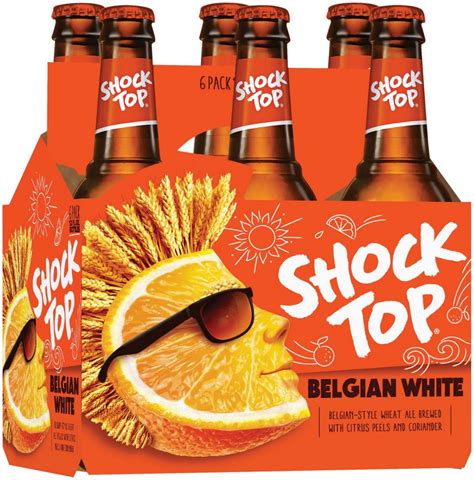 Shock top beer. There are 168 calories in 1 bottle (12 oz) of Shock Top Beer. Calorie breakdown: 0% fat, 87% carbs, 13% protein. Related Beer from Shock Top: Lemon Shandy: Pumpkin Wheat: Other Types of Beer: Miller Brewing Company High Life Beer: Miller Brewing Company Genuine Draft Beer: Anheuser-Busch Budweiser Beer: 