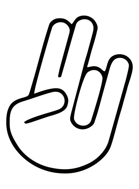 TIL the 2 fingered "Rock on" hand gest