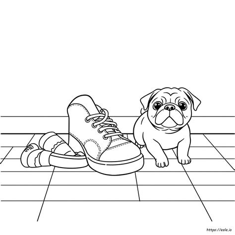 Shoe Preppy Coloring Pages