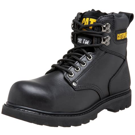 Shoes caterpillar steel toe. This 6” boot is anatomically accurate to deliver on maximum comfort and continue to provide the durability expected with the Cat brand. The Diagnostic Hi offers industry rated steel toe and electrical hazard protection, and a best-in-class slip-resistant outsole. It’s waterproof and insulated with 200 grams of thermal technology ... 