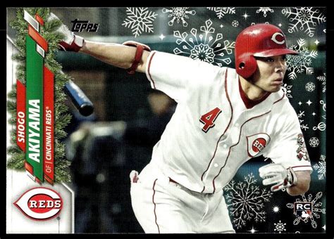 Shogo Akiyama 2024 Topps Holiday RC - Reds - PWE eBay