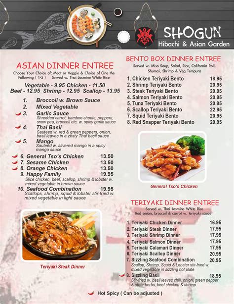 Get delivery or takeout from Shogun Japanese Restaurant at 3811 Ramsey Street in Fayetteville. Order online and track your order live. No delivery fee on your first order!. 