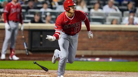 Shohei Ohtani doubles to key 2-run inning as designated hitter vs Mets after tearing elbow ligament