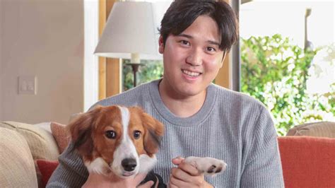 Shohei Ohtani reveals dog’s name at Dodgers’ introduction