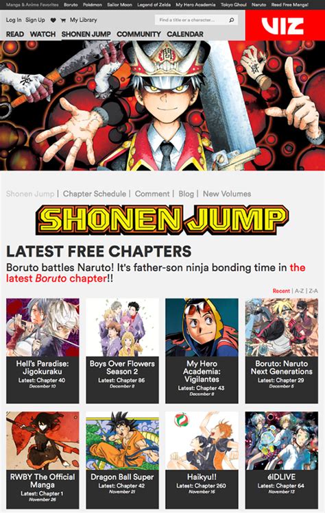 Join Shonen Jump! Subscribe now and unlock the Shonen Jump digital vault of 15,000+ manga chapters! Learn more. Already have a Shonen Jump subscription?