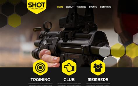 Shooting Club Website Templates - TemplateMonster