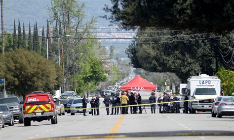 A man was shot as he walked down a street in Reseda Saturday morning. The shooting was reported at 2:20 a.m. in the 18300 block of Roscoe Boulevard, said Officer D. Orris of the Los Angeles Police ....