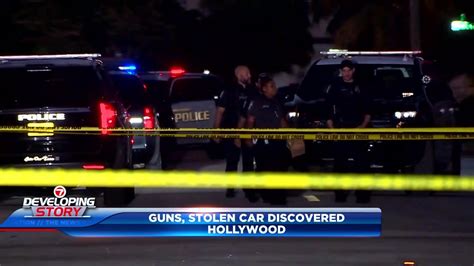 Shooting incident in Hollywood leads to discovery of stolen car and guns; no injuries reported