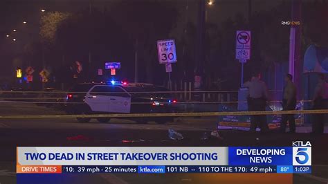 Shooting leaves 2 dead following street takeover reports in South Los Angeles