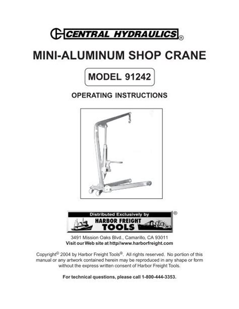 Shop Cranes - Harbor Freight Tools