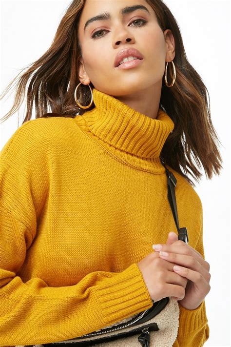 Shop Ribbed Turtleneck Sweater for Women from latest ... - Forever 21