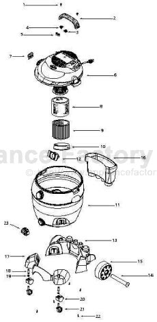 Shop Vac LL600 Parts Vacuum Cleaners