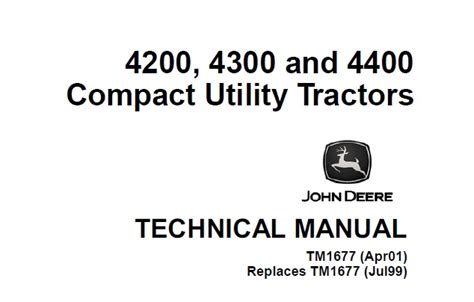 Shop manual for john deere 4300. - Seat toledo 20 electrical wiring diagram manual.